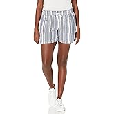 Briggs New York Womens Briggs New York Women's Linen Pull on Drawstring Short with Welt Pockets