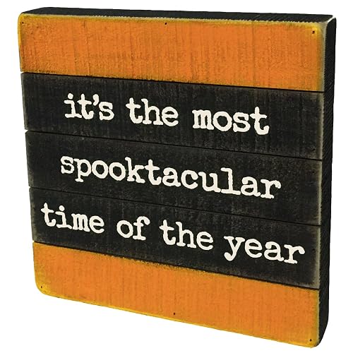 PBK Halloween Decor - Most Spooktacular Time of the Year Slat Pallet Sign