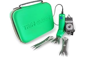 TRIM-DADDY Trim Daddy 5th Generation | Wet or Dry Hydroponic Plants |Electric Trimmer Packaged with 3 Different Functions | High Carbon Blades Light Weight 1/2 lb, 2 Years Warranty