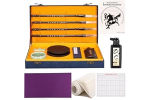 Corciosy Chinese Calligraphy Brushes Set,Professional Sumi Water Writing, Japanese Painting Set for Beginners