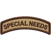 Mil-Spec Monkey Special Needs Patch (Desert) | Hook sewn on the back attaches to hats, tactical gear, bags &amp; vests. Top-notch stitching, low-profile design.