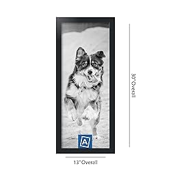 ArtToFrames 11x28 Inch Black Picture Frame, This