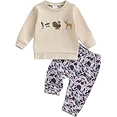Kaipiclos Baby Boy Clothes 6 12 18 24 3T Toddler Camo Outfits Long Sleeve Animal Sweatshirt Camouflage Pants Fall Winter Set