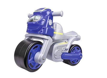 BIG 800056312 - Bike Polizei Kinderfahrzeug, Silber
