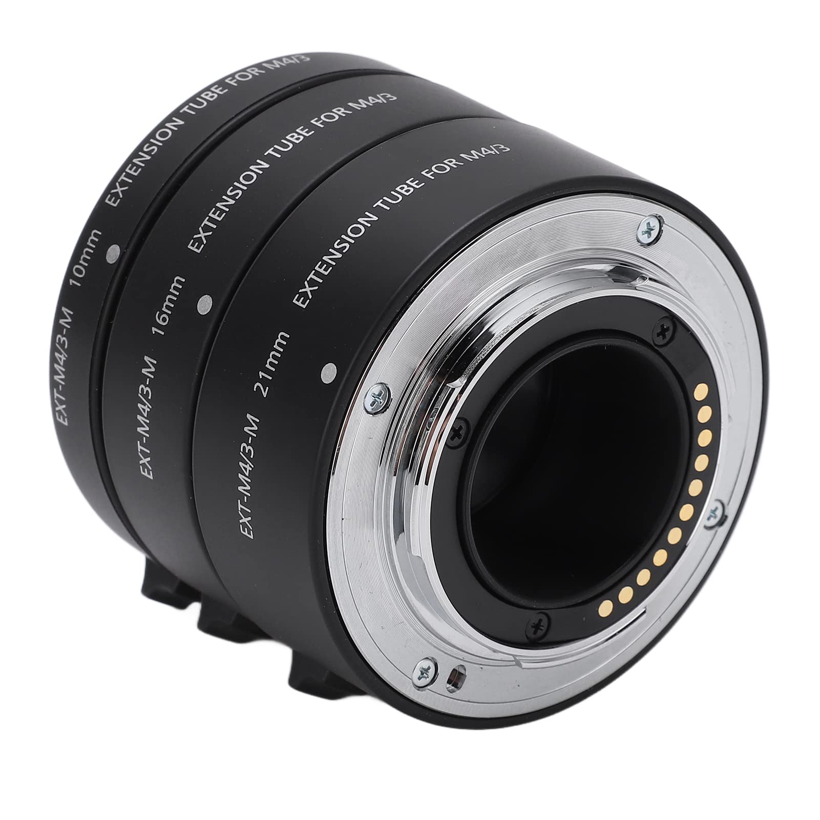 10mm+16mm+21mm Close Shot Adapter Ring Close Shot Extension Tube Auto Focus Macro Adapter Ring Auto Focus Extension Tube for Olympus M4/3 Mount
