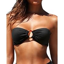 Amazon.com: Holipick Bandeau Bikini Top for Women Strapless ...