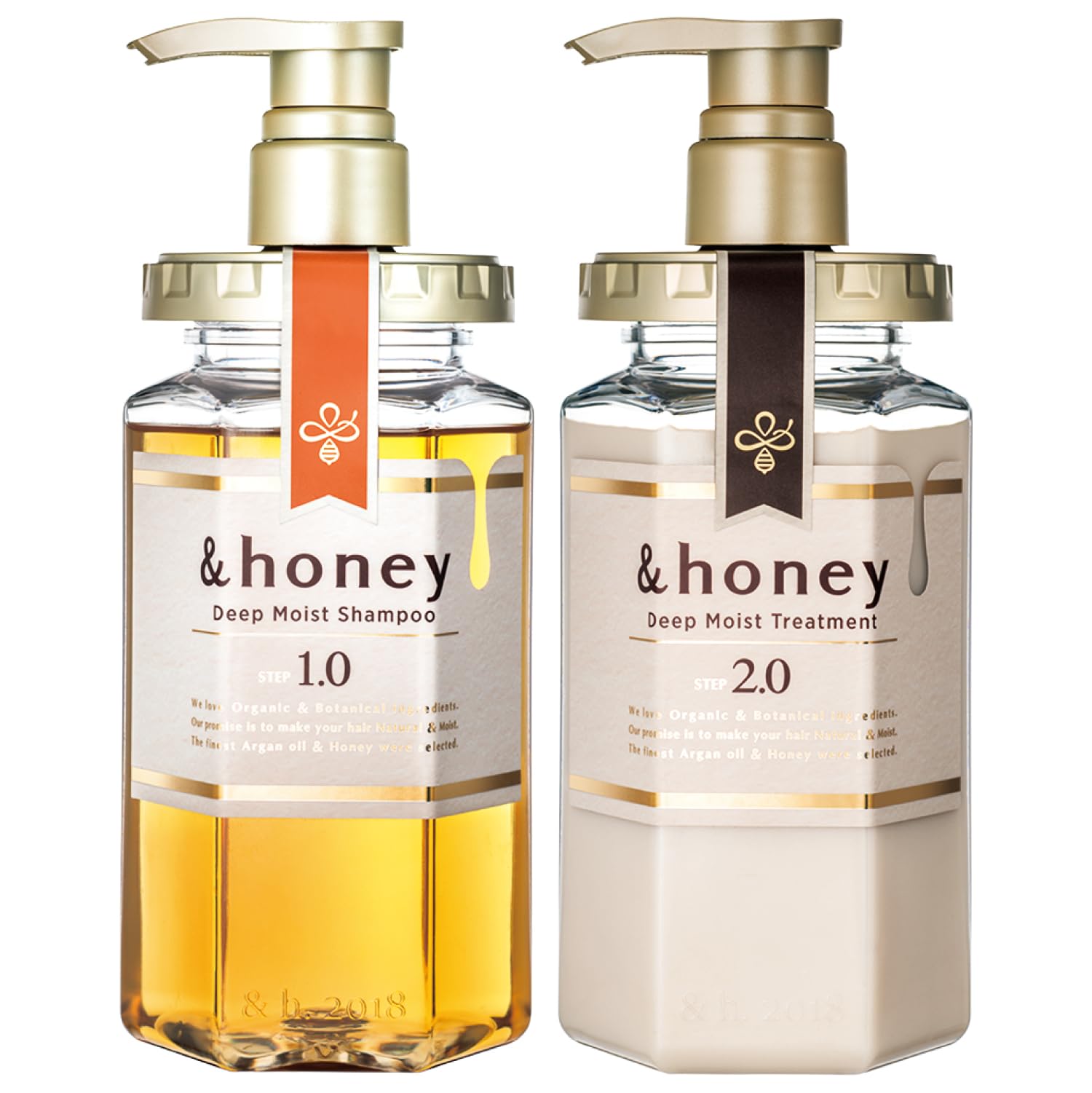 Photo 1 of [Genuine Product] &honey Deep Moist Shampoo & Conditioner Set 440mL+450g/14.87.fl.Oz+15.69Oz (Sampoo and Conditioner Set, Sampoo and Conditioner Set)