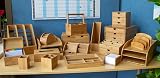 Osco MOSO Bamboo Three Compartment Pen Pot Desk Organizer view 3