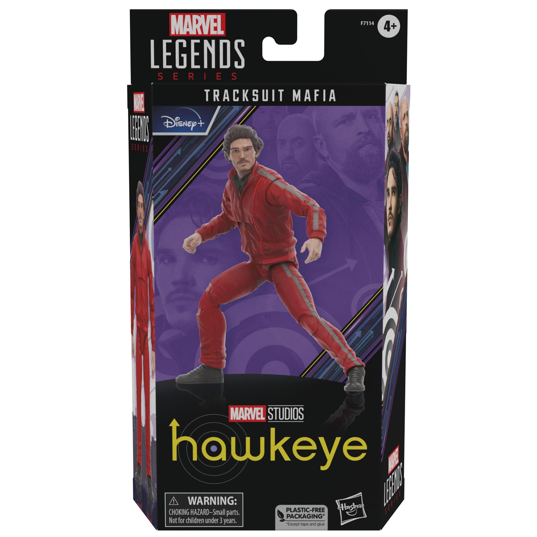 Marvel Legends Series Mafia Tracksuit, Hawkeye 6-Inch Collectible Action Figures, Toys for Kids Ages 4+