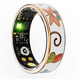 Yihou Smart Ring for Women Health Ring Fitness Ring with Enamel Fitness Tracker with Heart Rate Monitoring Sleep Monitor Distance Pedometer Calorie No Subscription Fee for Android iOS 10#