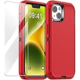 AICase for iPhone 14 Case(6.1") with Glass Screen Protector,Heavy Duty Drop Protection Full Body Rugged Shockproof/Dust Proof Military Protective Tough Durable for iPhone 14 6.1"_2