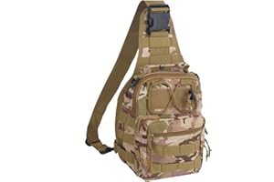 FAMI Outdoor Tactical Bag Backpack, Military Sport Bag Pack Sling Shoulder Backpack Tactical Satchel for Every Day Carry (CP)