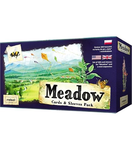 meadow downstream cards and sleeves pack Amazon.com: Meadow Downstream Sleeve Pack -Enhance Your Game with 100 Card  Sleeves & Mini-Expansion Cards, Strategy Game for Kids & Adults, Ages 10+,  1-4 Players, 60-90 Min Playtime, Made by Rebel Studio :