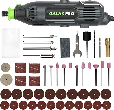 GALAX PRO Rotary Tool Kit 135W 7 Speeds 8000-35000 RPM with 48 Accessories