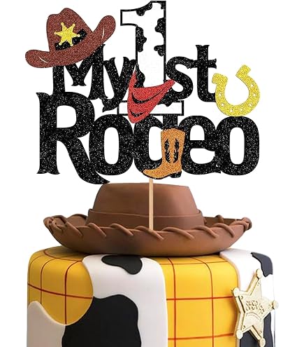 Cowboy-Kuchenaufsatz – Ca. 15 Cm Hoch, Wildwest-Thema, Für Geburtstag & Babyparty