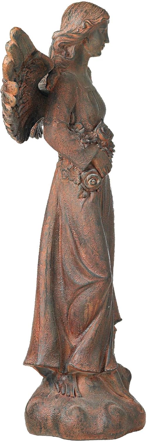 English Tudor Angel Outdoor Statue 41 1/2" High Sculpture for Yard Garden Patio Deck Home Entryway Hallway - Kensington Hill: Home Improvement