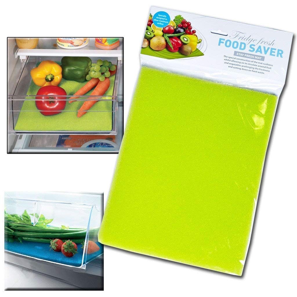 Guaranteed4Less KD15760 Fridge Liner MAT Kitchen Salad Drawer Food Fresh Liner MAT, Green, Medium