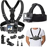 Jasonwell GoPro Chest Mount Strap - Phone Chest Strap Headband Mount Set Compatible with iPhone GoPro Hero DJI Osmo Suitable 