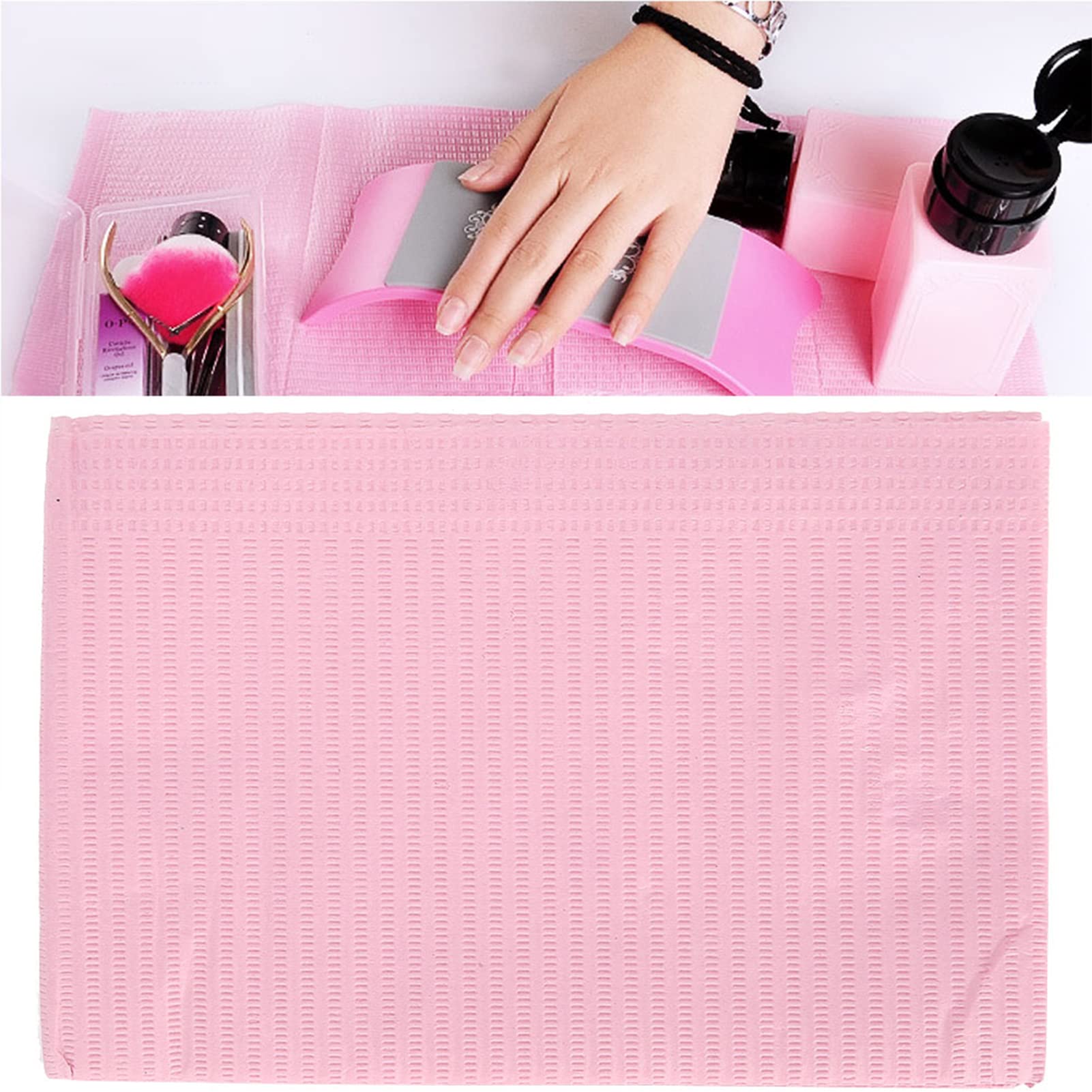 120 Disposable Waterproof Nail Pads, Lightweight and Easy to Carry and Clean, an Essential Table Mat