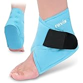 REVIX Ankle Ice Pack Wrap – Reusable Gel Cold Compression for Foot Discomfort, Ice Wrap for Feet Swelling and Recovery, Plantar Fasciitis, Achilles Tendonitis, and Sprained Ankles