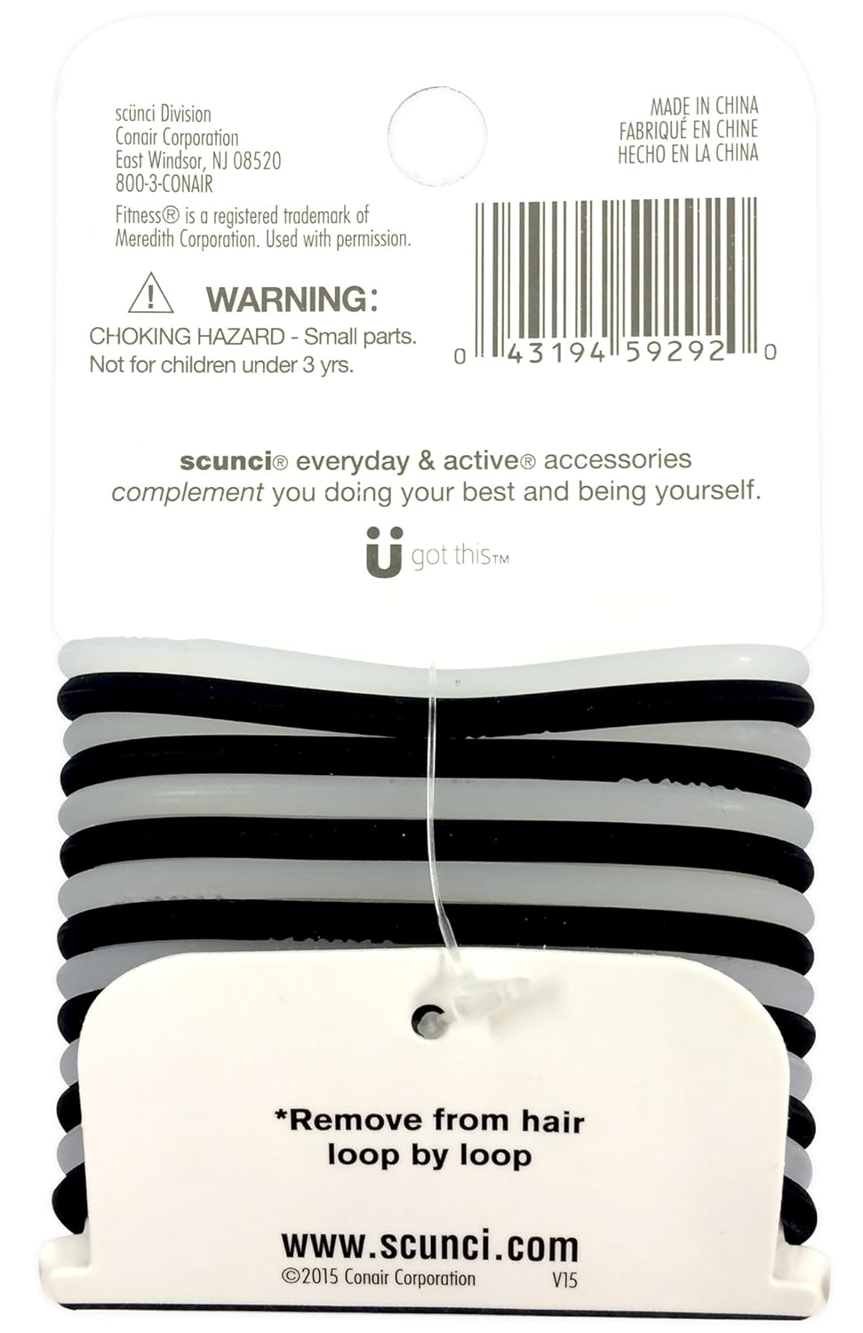 Amazon Com Scunci No Slip Grip Evolution Jelly Ponytailers