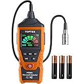 PT520A Natural Gas Detector, Gas Leak Detector with 17-Inch Gooseneck, Locating The Source Like Propane, Methane, and Butane for Home and RV (Includes Battery x3) - Orange