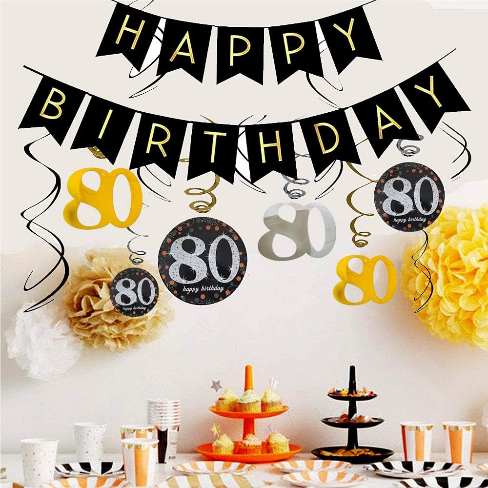 80th birthday party decorations for dad