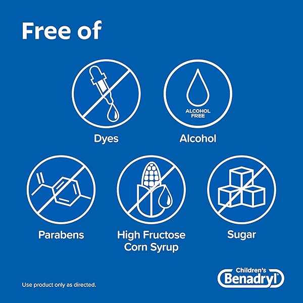BENADRYL CHILDREN’S DYE-FREE ALLERGY RELIEF LIQUID, ALLERGY MEDICINE FOR KIDS, 12.5 MG DIPHENHYDRAMINE HCL ANTIHISTAMINE, RELIEVES RUNNY NOSE & SNEEZING, PARABEN-FREE, BUBBLE GUM FLAVOR, 8 FL.
