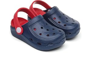 OWIF Boys Girls Toddler Clogs Little Kids Slip on Slides Sandals Truck Car Bunny Summer Water Shoes Garden Beach Pool Outdoor Bathing Shower Slippers