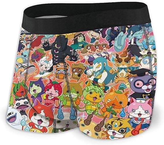 Amazon Co Jp ボクサーパンツ妖怪ウォッチ 1 メンズ下着 抗菌防臭 弾性が弱い ボクサーパンツ 立体成型 セクシーな曲線をよりよく見せびらかすことができます 完璧に体を見せます 服 ファッション小物