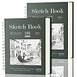 Sketch Book 5.5 X 8.5 - Spiral Sketchbook Pack of