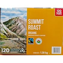 Kirkland Summit Roast K-Cups Coffee, Organic Medium Roast - 120
