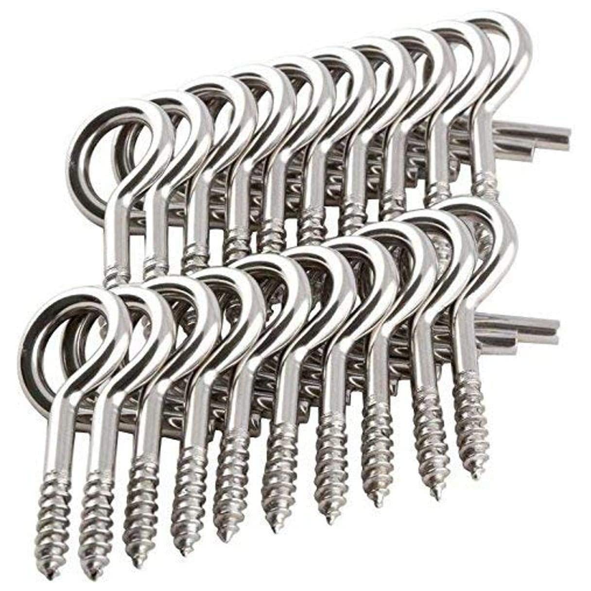Hangman 20 Piece Christmas Lights Hanger Hooks, Stainless Steel (QH-20)