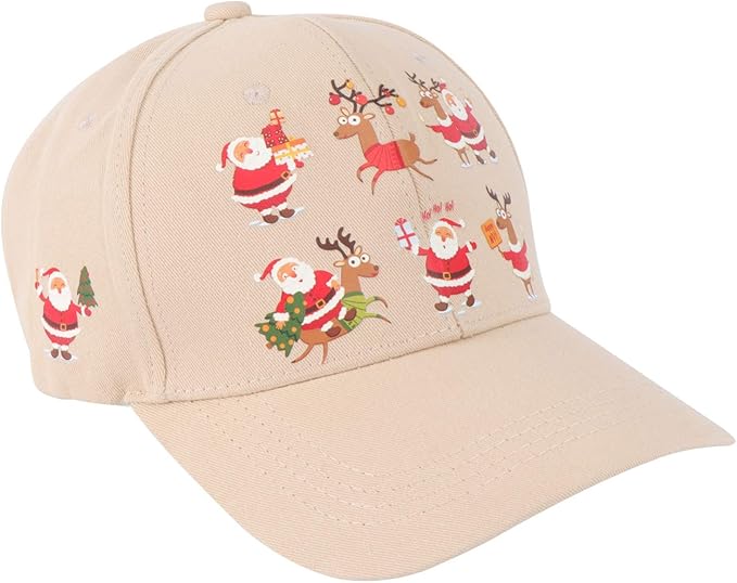KESYOO Christmas Baseball Cap with Cute Santa Claus Reindeer Pattern