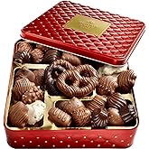 Chocolate Gift Basket – Gourmet Holiday Snack Gift Box Idea in Keepsake Tin – Men, Women, Corporate, Food Set- Bonnie and Pop