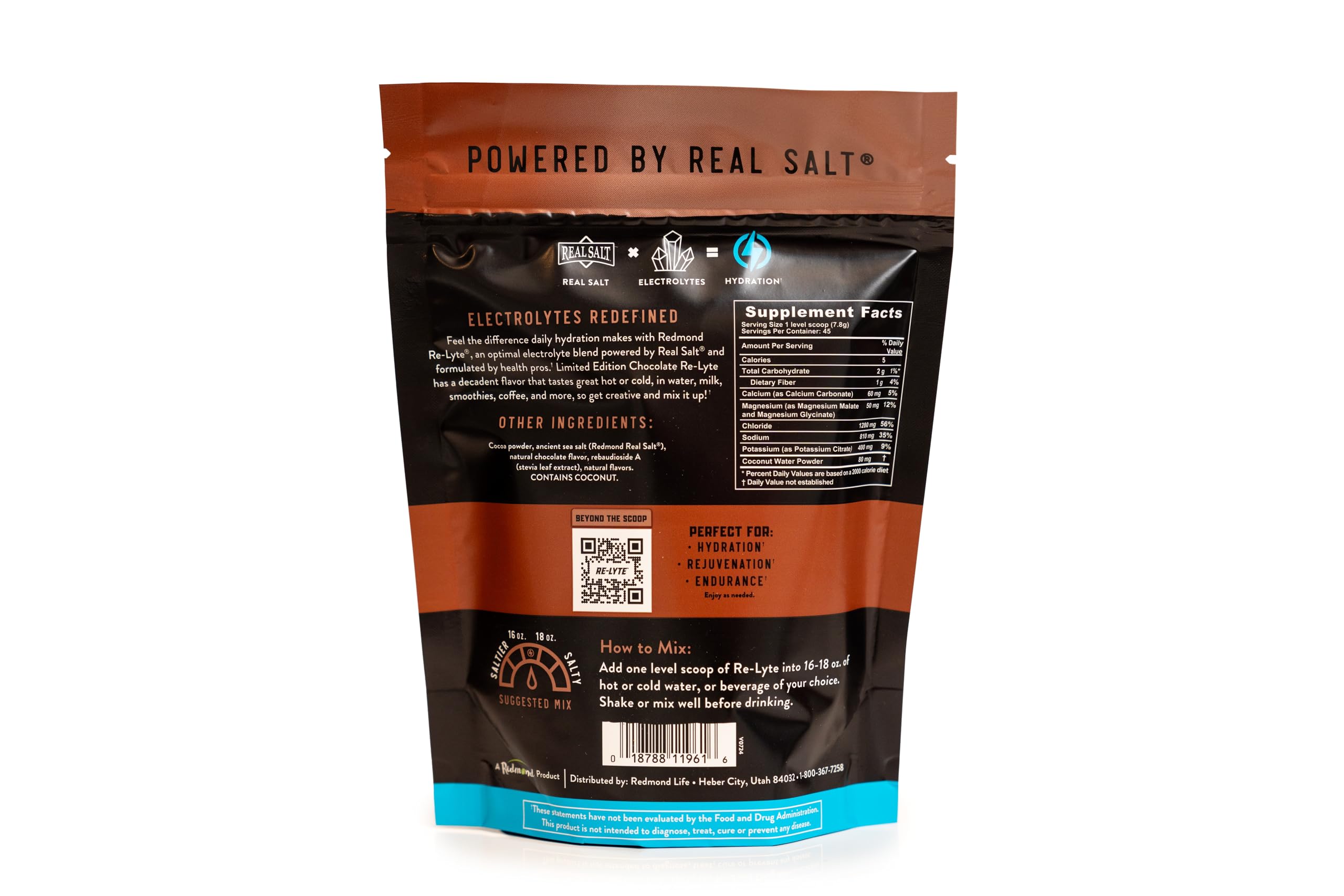 REDMOND Re-Lyte Hydration Electrolyte Mix Powder Limited Edition (Chocolate)