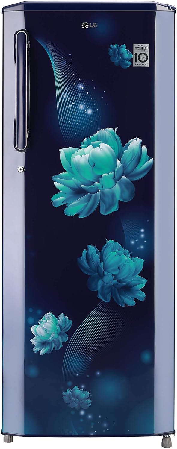 Lg 270 L 3 Star Inverter Direct Cool Single Door Refrigerator Gl B281bbcx Blue Charm Moist N Fresh Amazon In Appliances