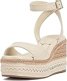 Vince Camuto Women's Lilla Wedge Sandal, Panna