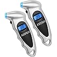 AstroAI Digital Tire Pressure Gauge with Batteries, 150 PSI 4 Settings Stocking Stuffers for Car Truck Bicycle Backlit LCD No
