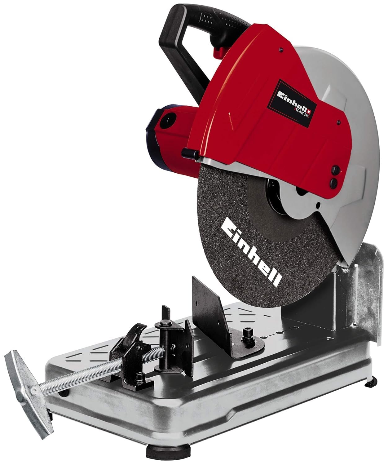 Einhell TC-MC 355 Metal Cutting Saw | 2300W Chop Saw with 355mm Cutting Disc, Soft Start, Adjustable Height Stop, Clamping Mechanism with Quick-Release Lock | Bench Type Cross Cut Saw