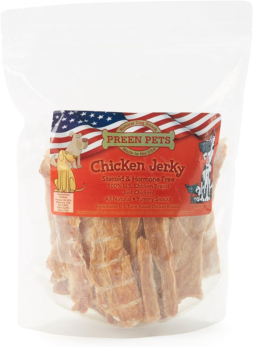 Preen PetsChicken Jerky Dog Treats (1LB)