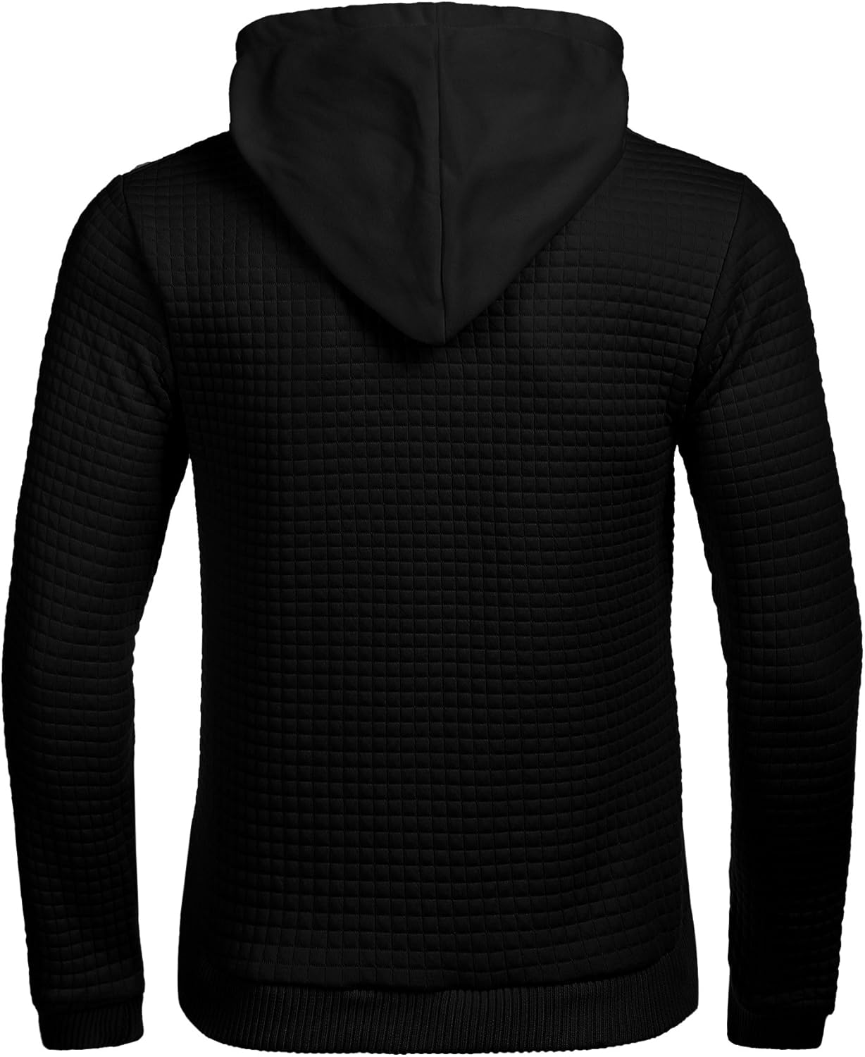 COOFANDY Men's Sweatshirt Hipster Gym Long Sleeve Drawstring Hooded Plaid Jacquard Pullover Hoodies at  Men’s Clothing store