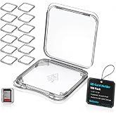 Plastic Case 100 Pcs SD Card Holder - Plastic Transparent Carrying Storage Transparent Memory Card case Holder Carrying Box Storage Boxes Sd