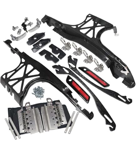 Saddlebag Hinge Latch Covers Fit For Harley Touring Road King Glide 14-23 Black