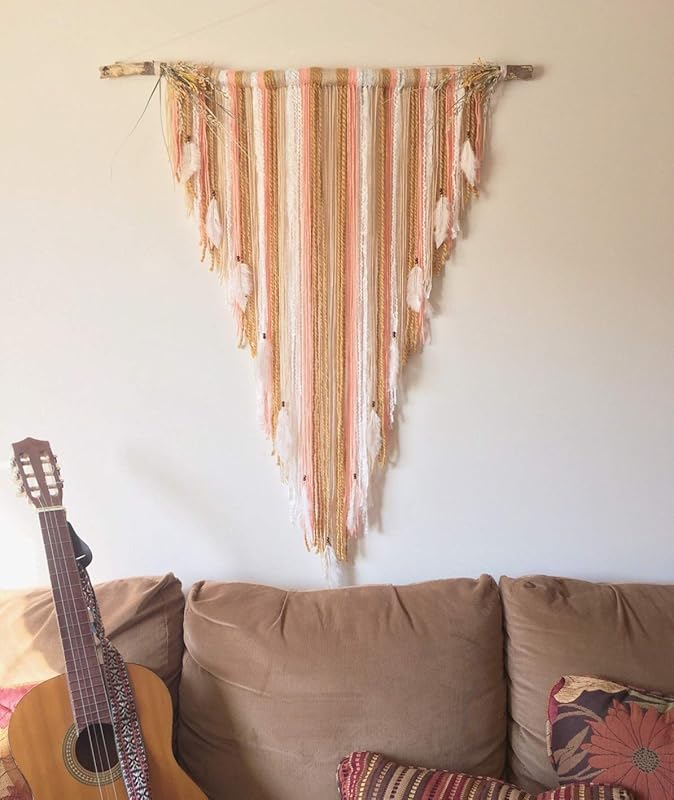 Bohemian Wallhanging, Feather Wall Decor