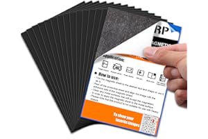 REGUICORP 15 Pack Magnetic Sheets with Adhesive, 3.7" x 5.7" Adhesive Magnetic Sheets, Cuttable Flexible Magnetic Sheet, Display Replacement Magnets Backing