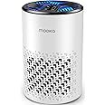 Air Purifiers for Bedroom Home, MOOKA HEPA Air Purifier for Home Pets with Fragrance Sponge for Smoke Dust Pollen Dander Odor, Small Air Cleaner with Sleep Mode Night Light Timer, KJ067L, White