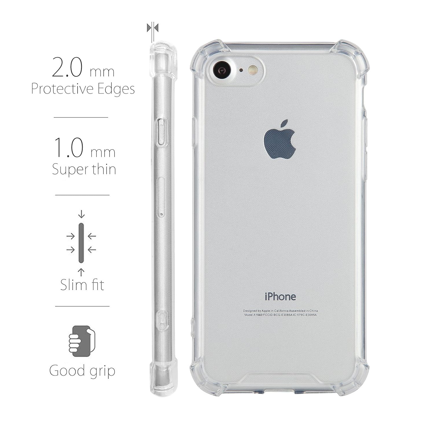 MyGadget Funda Slim para Apple iPhone 7/8 en Silicona Protector de ...