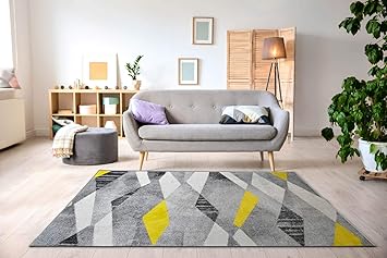 Nazar Tapis De Salon Moderne Avec Des Motifs Couleur