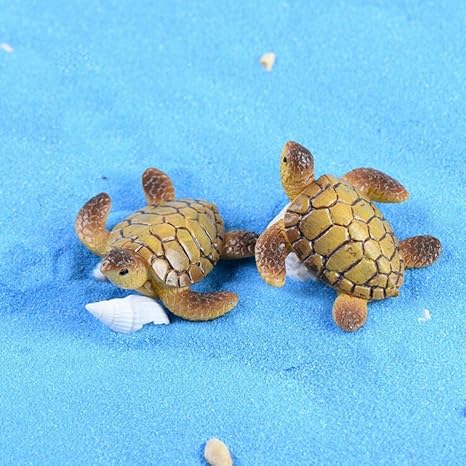 Amazon Com Zamtac Mini Sea Turtle Model Resin Figurines Garden